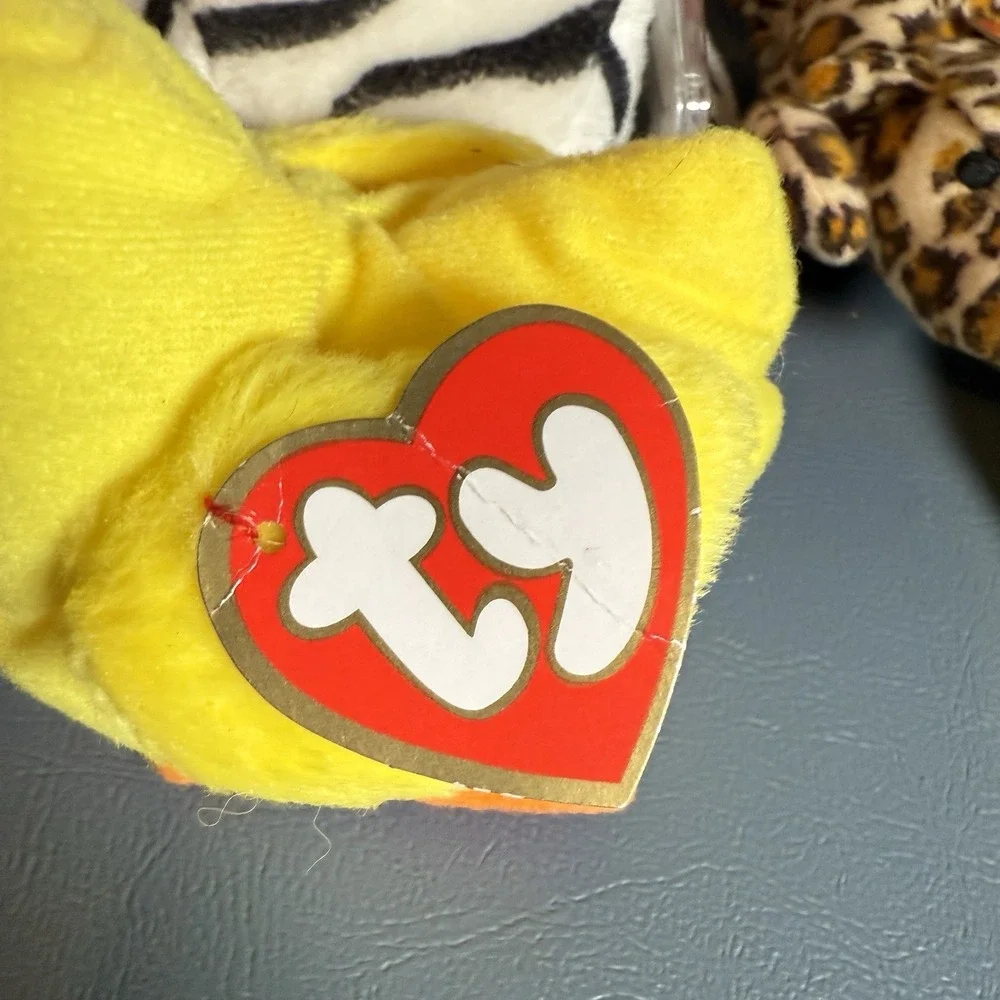 TY Original‎ Beanie Baby 3 Blizzard Seaweed Tag error Legs 1-2000 China 2 Teenie